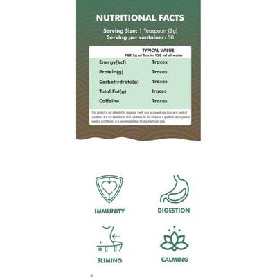 Innoveda Minty Ginger Lemon Grass Green Tea Whole tea leaves 100 gm - Teas