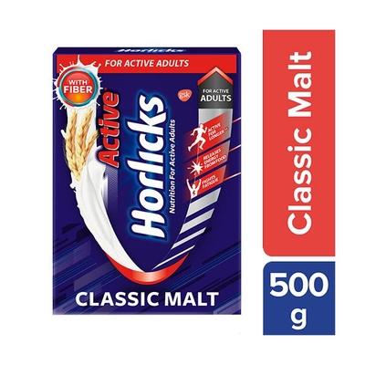 Horlicks Active Powder - Classic Malt Flavour 500 gm (Refill Pack) - Kids Nutrition