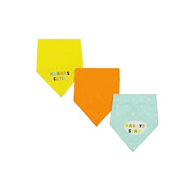 Mothercare Mummy and Daddy Dribbler Bibs - Multicolor (Pack of 3) - Feeding & Nursing