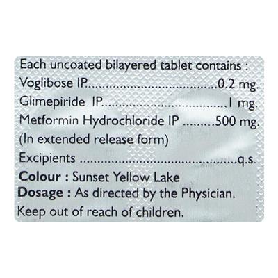 ENDOFORMIN VG 1/500/0.2mg Tablet 10's - Diabetes-Ant