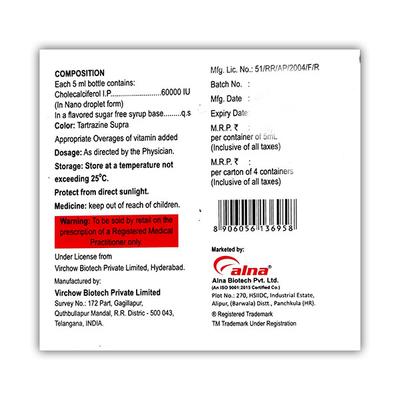 RIDA D3 Oral Solution 5ml - Supplements-Vam