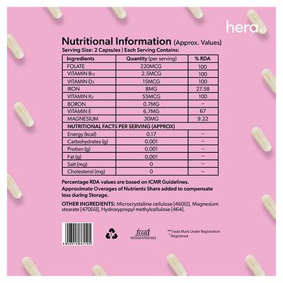 Hera Women Multivitamin Capsule 60's - Multi-Vitamins