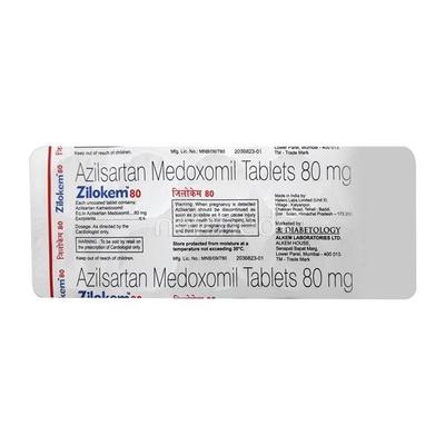 Zilokem 80mg Tablet 10'S - Hypertension-Ang