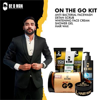 Beoman On The Go Kit (Face Wash 50 ml + Detan Scrub 100 gm + Face Cream 100 gm + Shower Gel 200 ml + Hair Wax 50 gm) - Face Washes