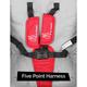 R for Rabbit Sugar Pop Baby Stroller - Red Grey - Baby Safety