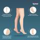 Tynor Compression Garment Leg Mid Thigh Closed Toe - Normal (S) (I 79) - Knee/Ankle/Leg/Foot Supports