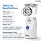 Vandelay Nano Atomizer Nebulizer - White - Nebulizer & Vaporizer