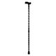 Paxmax Premium Aluminum L Type Walking Stick - Black Carving - Walker & Walking Stick