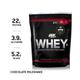 Optimum Nutrition (ON) 100% Whey Protein Powder - Chocolate Milkshake Flavour 1.85 lb - Whey Proteins