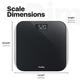 Vandelay Digital Weighing Scale - Black - Health Monitoring Devices