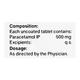 ULTRAMOL RF 500 Tablet 10's - Fever-Ana