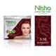 Nisha Creme Hair Color Pouch - 3.16 Burgundy 40 gm - Crème
