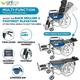 Entros Wheelchair with Detachable Armrest and Foot (EHS-608GC) - Walker & Walking Stick