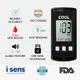 i-Sens Cool Blood Glucometer with Test Strips 10's - Black - Blood Glucose Monitors/Test Strips