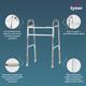 Tynor Walker Invalid's HD All Pods (UN) (L 34) - Silver - Walker & Walking Stick