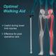 Tynor Walking Stick L type (UN) ( L 08) - Silver - Walker & Walking Stick