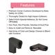 Baby Safety Inc Safe-O-Kid - High Qualityhigh Density U Shaped Nbr Corner Cushions - Black (Pack of 4) - Baby Safety