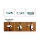 Baby Safety Inc Safe-O-Kid - High Quality, Durable, Elegant Child Safety Cabinet Lock - White - Baby Safety