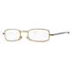 Klar Eye Fold Full Rim Metal Power K-5011 Reading Glass - Gold, 2.75 Power - Men Eyeglasses