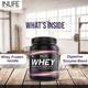 INLIFE Whey Protein Isolate Powder - Chocolate Flavour 400 gm - Whey Proteins