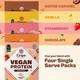 Origin Nutrition Vegan Protein Powder - Multi Flavour 180 gm - Whey Proteins