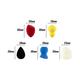 PAC 5 in 1 Miniset MultiShapes MultiColor 5's - Sponges & Applicators