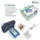 Sahyog Wellness Fully Automatic Upper Arm Digital Blood Pressure Monitor - Blue & Silver (Regular Cuff) (22 - 36 cm) - Blood Pressure Monitor Device
