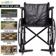 Entros Wheelchair - Black (EHS-875) - Walker & Walking Stick