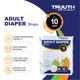 Truuth Adult Pull Up Diaper Pants (L) 10's - Adult Diapers & Pads