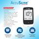 AccuSure Sensor Gluco Meter with 25 Strips - Blood Glucose Monitors/Test Strips
