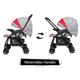 R for Rabbit Sugar Pop Baby Stroller - Red Grey - Baby Safety