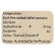 Cetfast 10mg Tablet 10'S - Allergies-Ant
