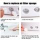 Sahyog Wellness Air Filter Replacement Round Sponge for Nebulizers - White 16's - Nebulizer & Vaporizer