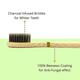 Purexa Biodegradable Bamboo Soft Toothbrush - Charcoal (Pack of 4) - Toothbrushes