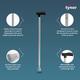 Tynor Walking Stick L type (UN) ( L 08) - Silver - Walker & Walking Stick