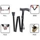 Chevalier Adjustable Walking Stick - Black - Walker & Walking Stick