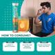 Fast&Up Fortify Calcium & Magnesium with Vitamin D3 Effervescent Tablet - Orange Flavour 20's - Multi-Vitamins