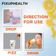 FixUpHealth Electrolytes Effervescent Tablet - Lemon Flavour & FixUpHealth Glutathione Effervescent Tablet - Strawberry Flavour 15s 1's - General Health
