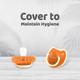 R for Rabbit Tusky Pacifier for kids of 3 months - Orange 1's - Pacifiers & Teethers