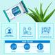 AroKleen Bed Bath Patient Wipes - Chlorhexidine (240 mm x 320 mm) (Pack of 4 x 10's) 1's - Surgical Consumable