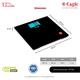 Eagle Digital Weighing Scale Slim Design (EEP-1002A) - Black - Health Monitoring Devices