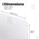 Vandelay Digital Body Scale - White - Health Monitoring Devices