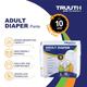Truuth Adult Pull Up Diaper Pants (L) 10's - Adult Diapers & Pads