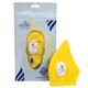 Smog Guard N95 Face Mask With One Valve (Kids 3-5 Years) (XS) - Yellow (Pack of 1) - Face Mask