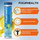 FixUpHealth Electrolytes Effervescent Tablet - Lemon Flavour (Pack of 3 x 20s) 1's - General Health