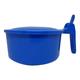 Sahyog Wellness PVC Slovia Spitting Mug with Lid Sputum Pot (100 ml) - Blue 1's - Surgical Instruments