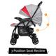 R for Rabbit Sugar Pop Baby Stroller - Red Grey - Baby Safety