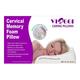 VIAGGI Cervical Contoured Therapeutic Support Memory Foam Sleeping Pillow - White - Others Ortho Supports