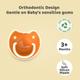 R for Rabbit Tusky Pacifier for kids of 3 months - Orange 1's - Pacifiers & Teethers