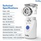Vandelay Nano Atomizer Nebulizer - White - Nebulizer & Vaporizer